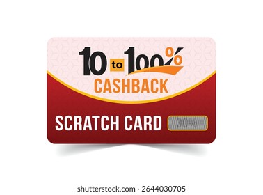 Cashback Scratch Card Design e cartão de venda grande