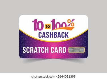 Cashback Scratch Card Design template