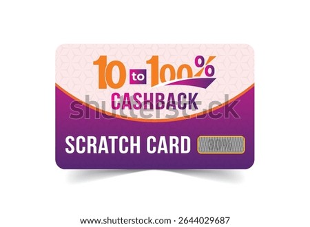 Cashback Scratch Card Design and Voucher gift Card