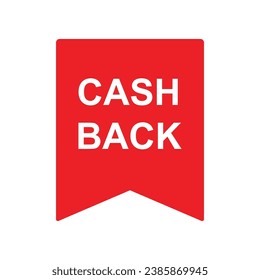 cashback stamp promotion icon vector