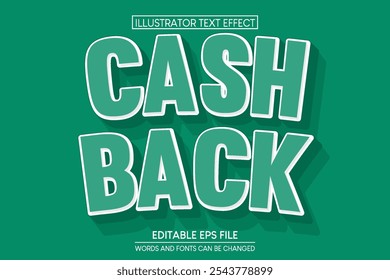 cashback Text Effect.editable text effect