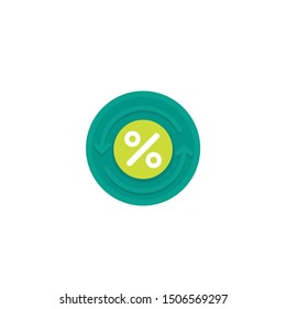 cashback vector icon, badge design