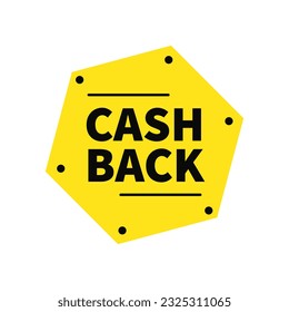 Retroceso En Color Amarillo Y Forma Hexagonal Para Publicidad Garantizada
