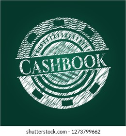 Cashbook with chalkboard texture