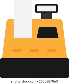 Cashbox Cash Shop Icon Vector Flat ILlustration