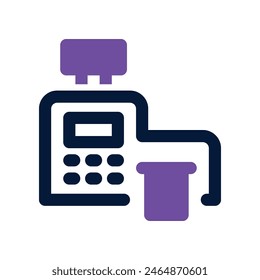 cashbox icon. vector dual tone icon for your website, mobile, presentation, and logo design.