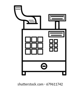 Cashbox icon. Vector illustration