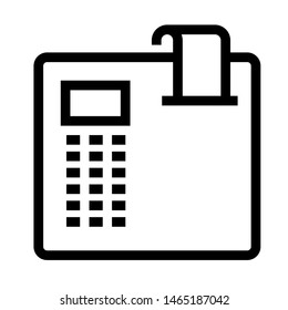 cashbox thin line vector icon