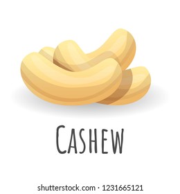 Cashew icon. Cartoon of cashew vector icon for web design isolated on white background