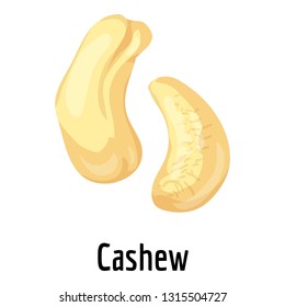 Cashew icon. Cartoon of cashew vector icon for web design isolated on white background