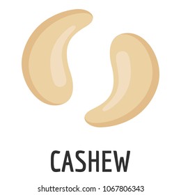 Cashew icon. Flat illustration of cashew vector icon for web