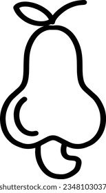 Cashew Icon, True Black Icon