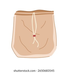 vegan sem leite, nylon caseiro, algodão ecofriendly cashew nut leite coador saco de coador sinal. símbolo isolado vegan, ilustração vetor