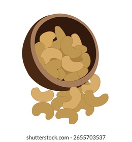 Nueces de cajú. Tazón de nueces de cajú