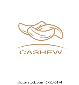 Cashew nuts icon - vector illustration