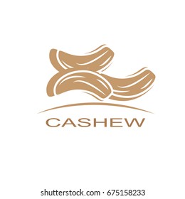 Cashew nuts icon - vector illustration