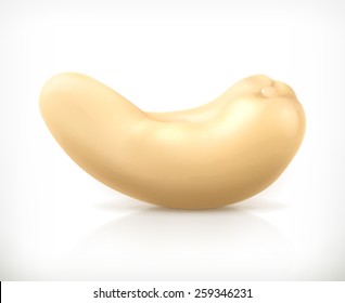 Cashew nuts, vector icon