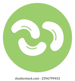 cashew sign symbol vector flat icon