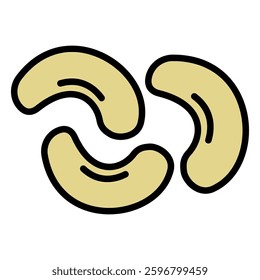 cashew sign symbol vector flat icon