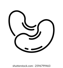 cashew sign symbol vector flat icon