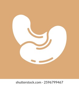 cashew sign symbol vector flat icon