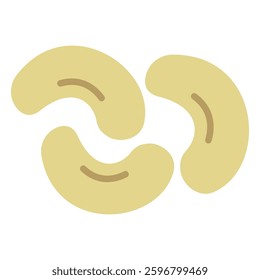 cashew sign symbol vector flat icon