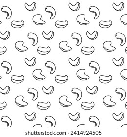 Cashews diseños de patrones de textura patrón símbolo de símbolo de símbolo de diseño vector