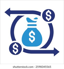 Cashflow Icon Element For Design