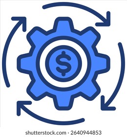 Cashflow Icon Element for Design
