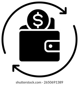 Cashflow Icon Element For Design