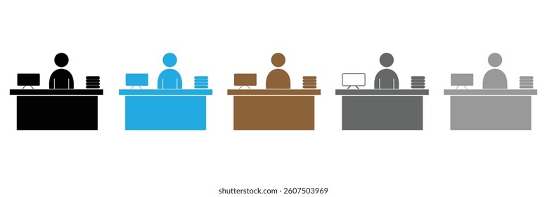 Cashier, bank, cash icon vector image. Can also be used for professionals. Suitable for web apps, mobile apps and print media. Vector Illustration .EPS 10 .