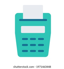 cashier bill payment single isolated icon with flat style
