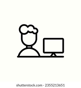 cashier boy icon, isolated pharmacy icon in light background, perfect for website, blog, logo, graphic design, social media, UI, mobile app