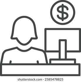 Cashier Element For Design Graphic