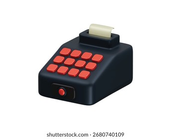  Icono de cajero Ilustración 3D Render
