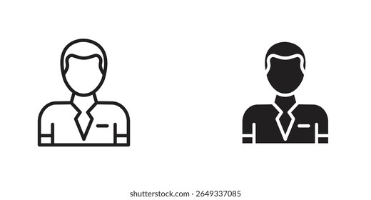 Kassierer Symbol Design Illustrationen. Bearbeitbare Websymbole