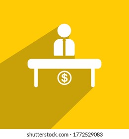 cashier icon, Financial icon vector