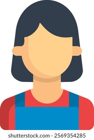 Cashier Icon Flat Vector Illustration