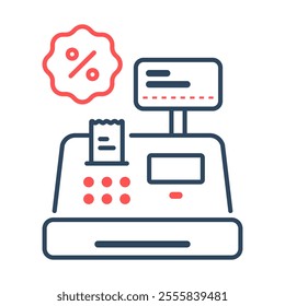 Cashier icon. cashier, payment, transaction, store, checkout, business, grocery, machine, supermarket, money. Vector icon illustration