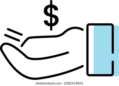 Cashier icon representing retail transactions, billing, and payment processing. Perfect for POS systems, shopping, and finance-related designs. Available in vector format.