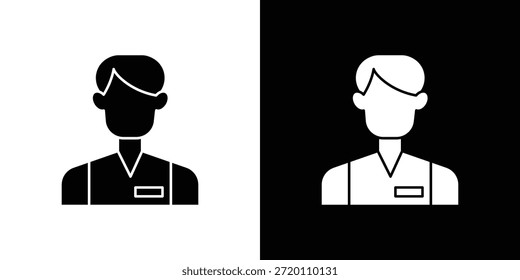 Einfache grafische Illustrationen mit Kassensymbol. Schwarz-weiße Silhouette Vektor