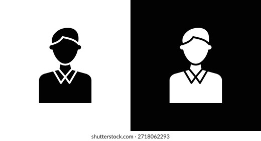 Cashier icon. Simple high quality pictogram. Modern solid style