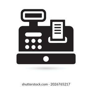 Cashier icon, vector illustration. Flat design style. vector cashier icon illustration isolated on White background, cashier icon EPS 10