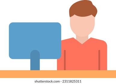 Imagen vectorial de icono de cajero. Adecuado para aplicaciones web móviles y medios de impresión.