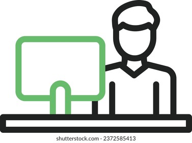 Cashier icon vector image. Suitable for mobile application web application and print media.