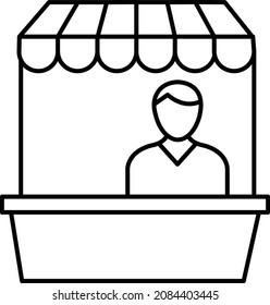 Cashier Isolated Vector icon which can easily modify or edit

