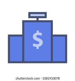 cashier machine icon vector