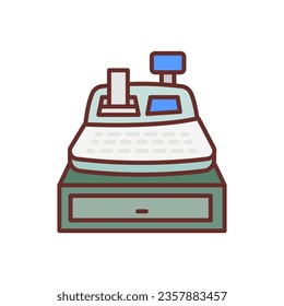 Cashier Machine icon in vector. Illustration