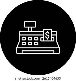 Cashier Machine vector icon. Can be used for printing, mobile and web applications.