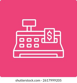 Cashier Machine vector icon. Can be used for printing, mobile and web applications.